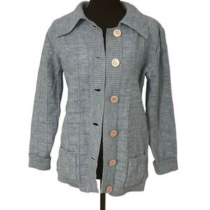 Vintage 50’s 100% Virgin Acrylic Fiber Cardigan Sweater